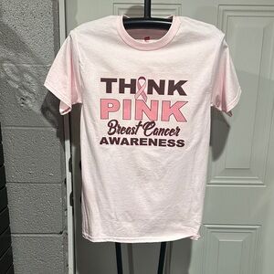 Hanes Light Pink Awareness Tee
